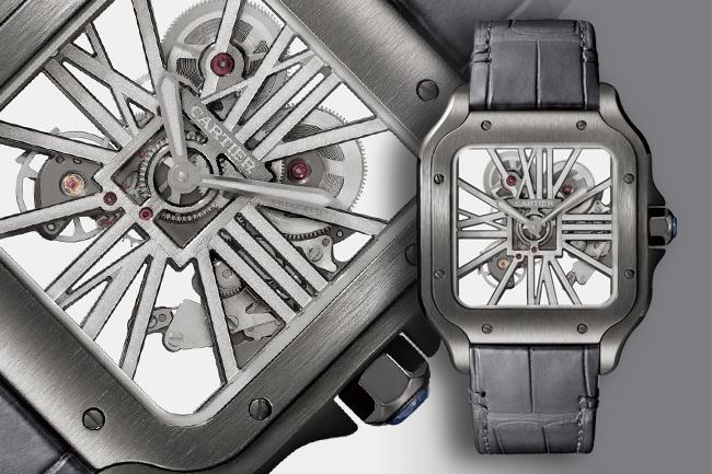 暗夜飛行的專屬儀器 卡地亞Santos Squelette Noctambule