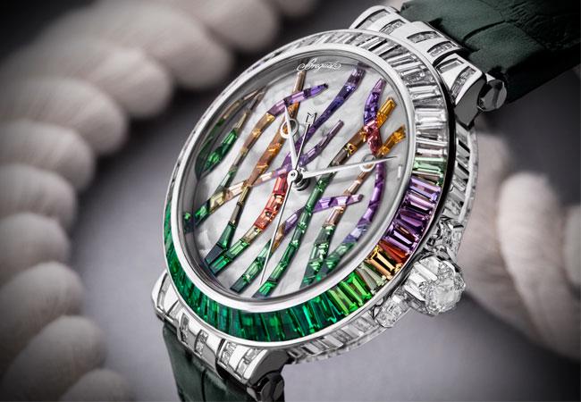 寶璣9509 Marine航海系列Haute Joaillerie Poseidonia珠寶錶綠寶石款