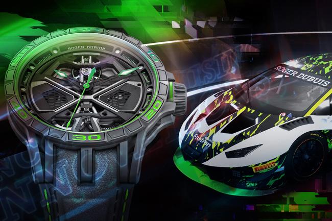 羅杰杜彼Excalibur Huracán Performante 2020新錶 藍寶堅尼虛擬車賽紀念限量腕錶