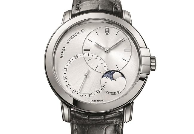 海瑞溫斯頓靜夜Midnight 系列月相功能42毫米自動腕錶