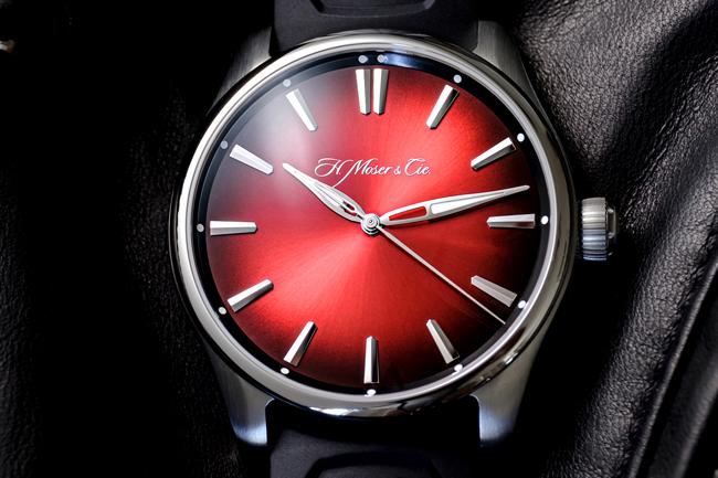 亨利慕時H. MOSER & CIE.開拓者大三針瑞士紅腕錶 Pioneer Centre Seconds Swiss Mad Red