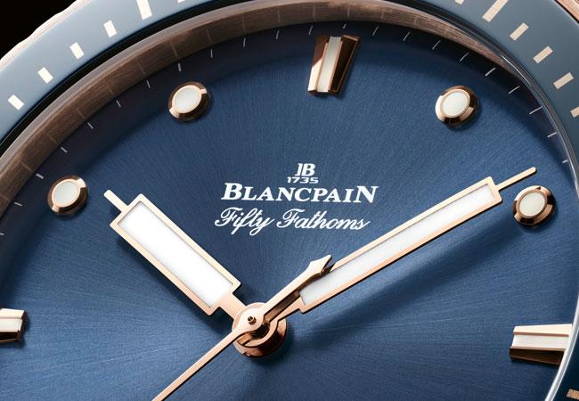 寶珀BLANCPAIN Fifty Fathoms Bathyscaphe Sedna黃金腕錶