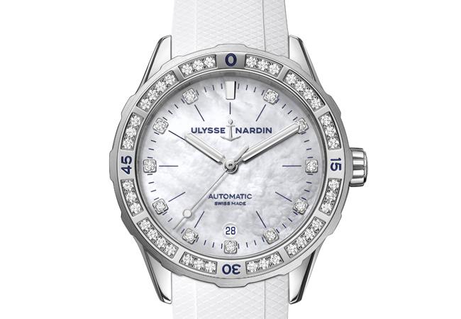 雅典錶ULYSSE NARDIN Lady Diver美人魚潛水錶珍珠母貝款