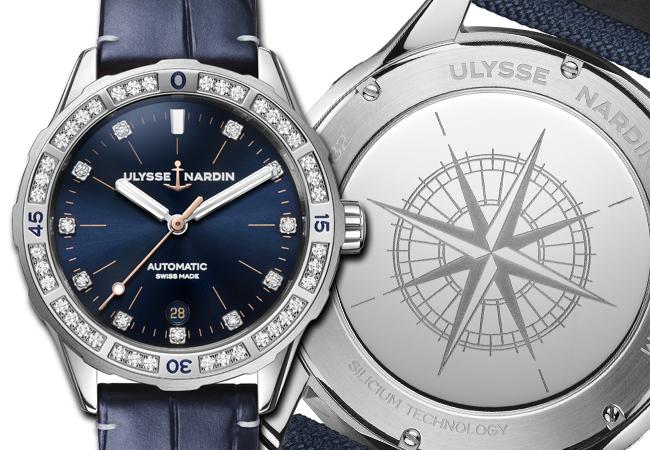 雅典錶ULYSSE NARDIN Lady Diver美人魚潛水錶深邃藍款