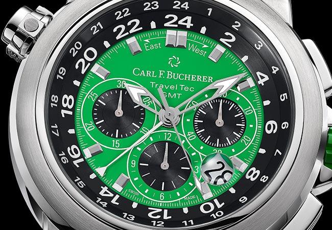 寶齊萊CARL F. BUCHERER柏拉維三地時間計時碼錶Patravi TravelTec