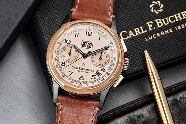 復古感時尚  寶齊萊傳承系列年曆雙盤計時碼錶