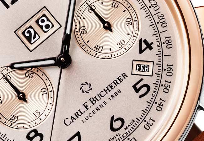 寶齊萊CARL F. BUCHERER年曆雙盤計時碼錶