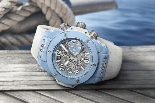 宇舶HUBLOT Big Bang Unico天空藍陶瓷腕錶
