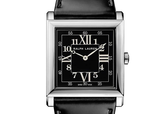 RALPH LAUREN 867 35mm Steel Black Dial Alligator