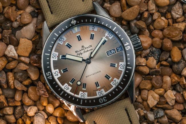 沙色熱力崛起 寶珀五十噚深潛器日期及星期腕錶