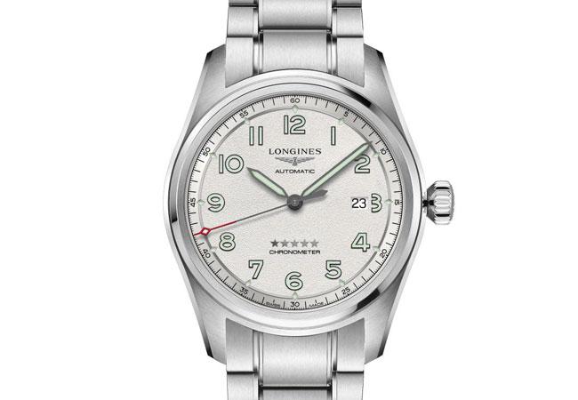 LONGINES浪琴表Spirit先行者系列大三針含日期顯示腕錶Prestige高階套裝版。型號:L3.811.4.73.9