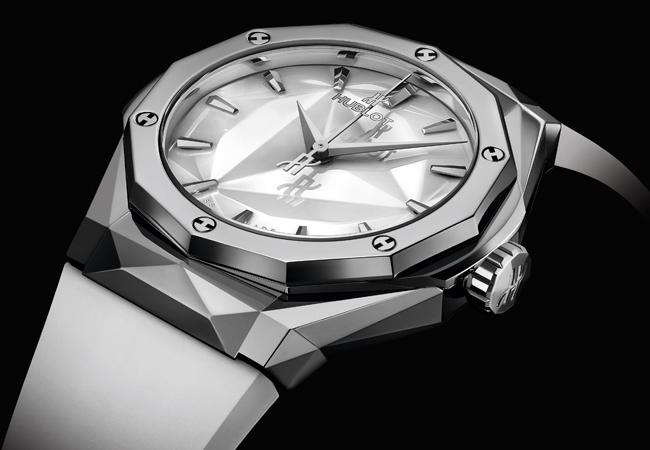 宇舶HUBLOT 經典融合系列Orlinski 光燦白腕錶鈦金屬款