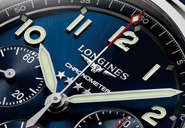 浪琴LONGINES先行者藍面計時碼錶