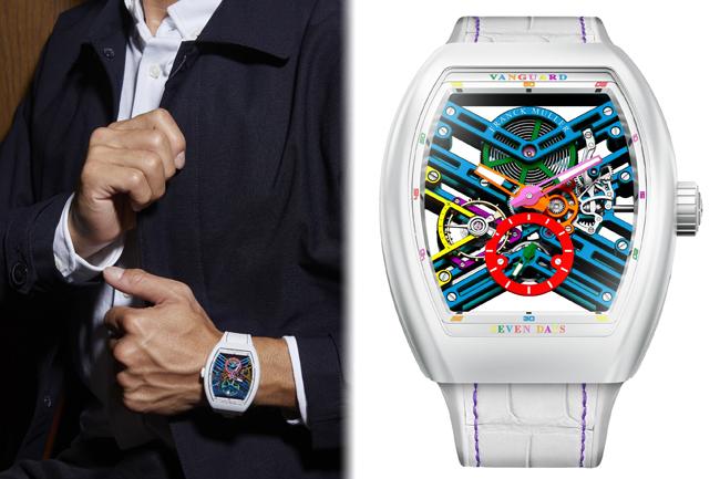 FRANCK MULLER Vanguard七日鍊鏤空腕錶