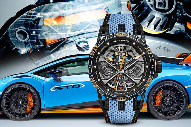 羅杰杜彼Excalibur Huracán STO 藍寶堅尼聯名登場 型號DBEX0828