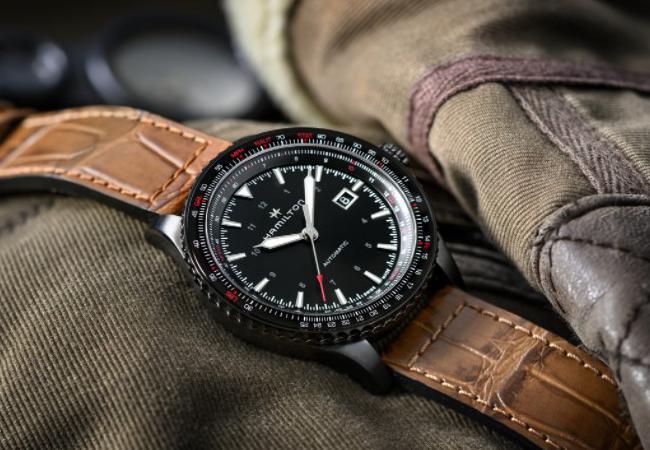 漢米爾頓卡其飛行系列Converter鈦游絲抗磁腕錶HAMILTON Khaki Aviation Converter Auto ，型號：H76615530