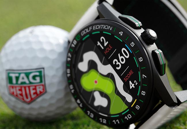 TAG HEUER Connected智能腕錶高爾夫球特別版。