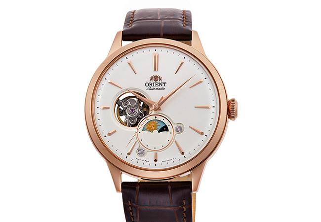 ORIENT東方錶日月相皮帶男錶RA-AS0102S