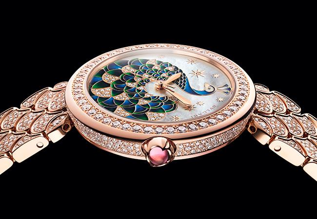 寶格麗BVLGARI Divas’Dream Peacock Dischi玫瑰金鑽石腕錶，型號：103348
