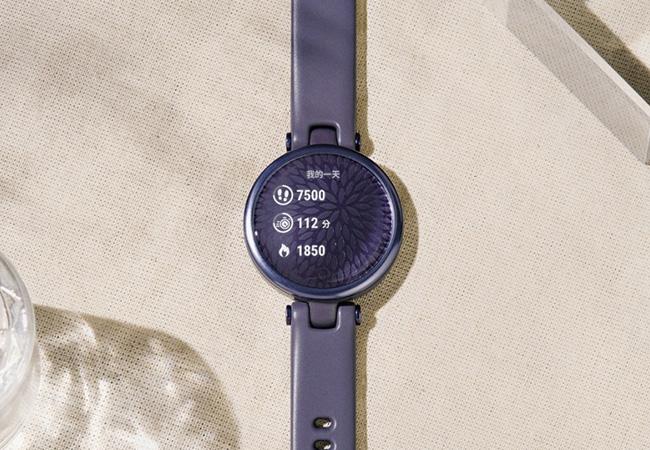 Garmin「LILY智慧腕錶」運動款－靛夜暗灰紫