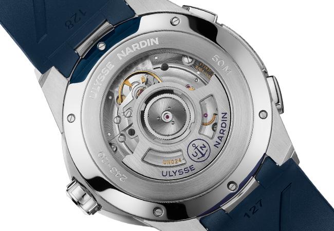 雅典錶Ulysse Nardin雙時區腕錶搭載UN-24型自動上鍊機芯
