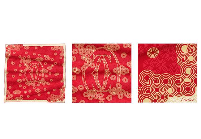 卡地亞2021農曆新年絲巾