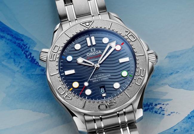 歐米茄海馬潛水300米北京2022特別版腕錶 