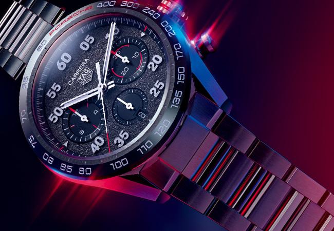 TAG Heuer泰格豪雅Carrera保時捷自動計時腕錶-鍊帶款