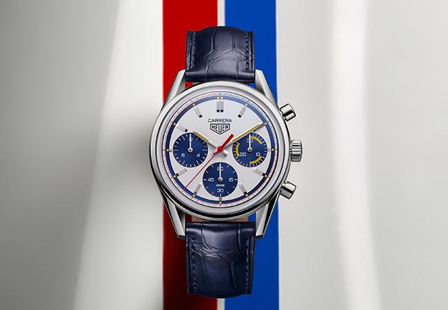 TAG Heuer泰格豪雅Carrera Heuer 02自動計時腕錶160週年Montreal限量版，型號：CBK221C.FC6488