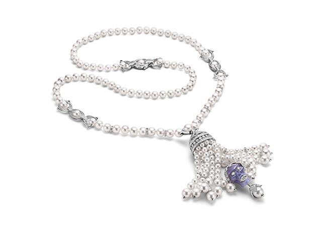 BVLGARI BAROCKO系列Secert Momento頂級珍珠與鑽石項鍊。