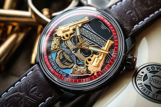 BOMBERG全新BB-01自動機械系列雙槍骷髏自動大三針腕錶 跟牛仔說聲Hola