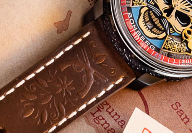 BOMBERG BB-01自動機械系列雙槍骷髏自動大三針腕錶，型號：CT43APBA.29-1.11