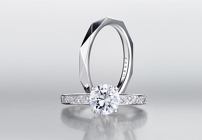 格拉夫Laurence Graff Signature系列白金婚戒、格拉夫Laurence Graff Signature系列圓形鑽石戒指
