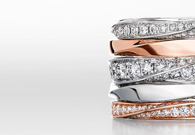 格拉夫Spiral系列戒指，售價NTD 65,000起。