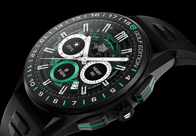 泰格豪雅TAG Heuer Connected高爾夫球特別版智能腕錶，型號：SBG8A82.EB0206