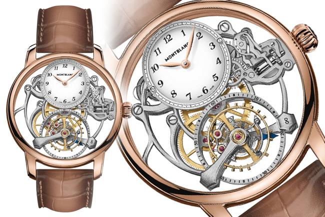 萬寶龍MONTBLANC明星傳承系列外置陀飛輪鏤空腕錶 懸浮姿態的陀飛輪