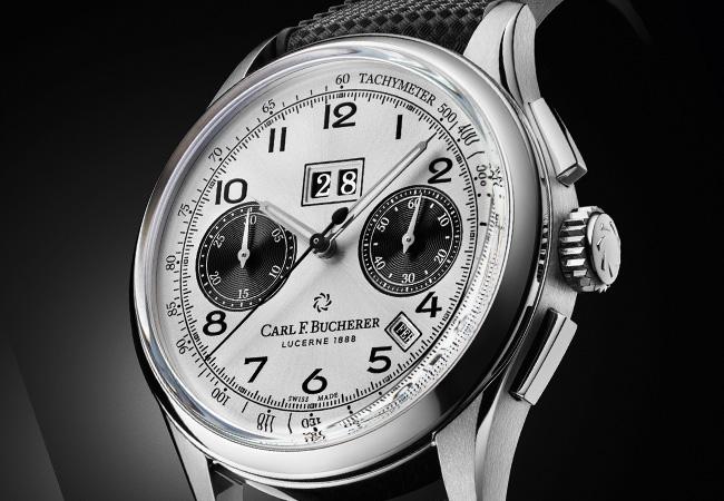 寶齊萊傳承系列年曆雙盤計時碼錶，型號：00.10803.08.12.01