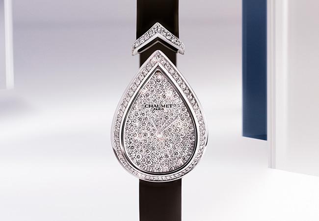 Joséphine Aigrette 18K白金鑲鑽腕錶