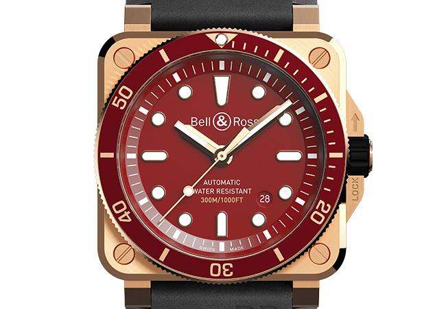 BELL & ROSS BR 03-92 Diver Red Bronze