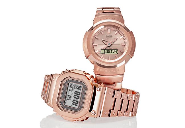 卡西歐G-SHOCK Full Metal玫瑰金