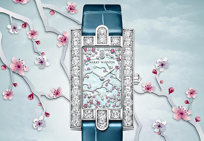 海瑞溫斯頓HARRY WINSTON Avenue Classic Cherry Blossom第五大道系列腕錶
