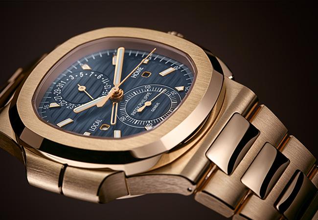 百達翡麗金鷹系列Nautilus兩地時間計時碼錶