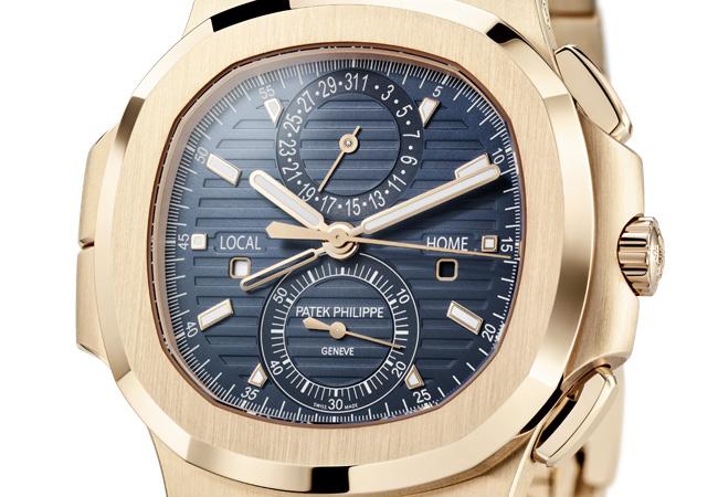 百達翡麗金鷹系列Nautilus兩地時間計時碼錶