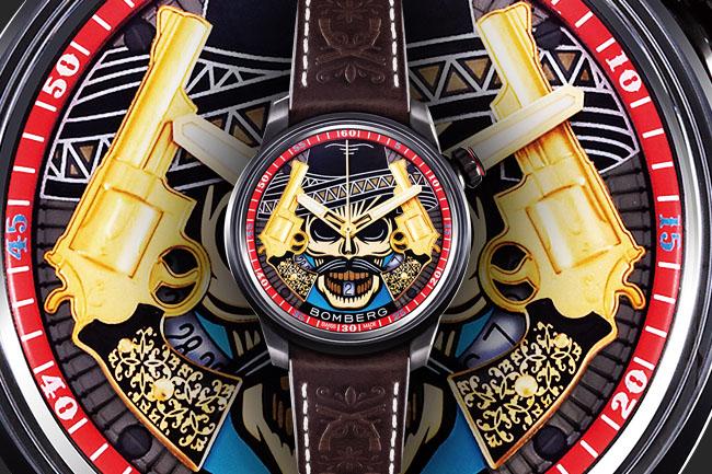 BOMBERG BB-01自動機械系列雙槍骷髏自動大三針腕錶
