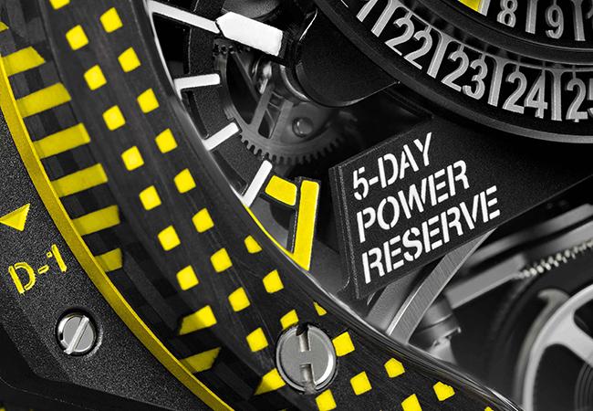 宇舶雙軸陀飛輪3D彩色碳纖維腕錶