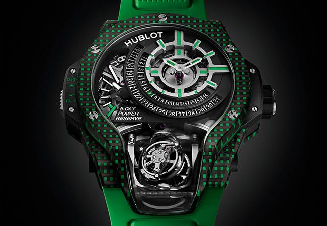 宇舶雙軸陀飛輪3D彩色碳纖維腕錶