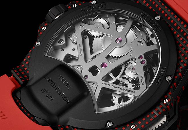 宇舶雙軸陀飛輪3D彩色碳纖維腕錶