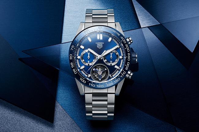 泰格豪雅TAG Heuer限量Carrera藍色陀飛輪腕錶