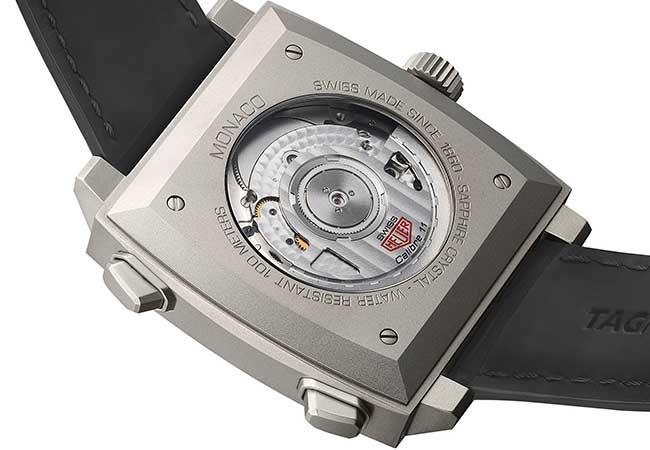 泰格豪雅摩納哥Calibre 11計時碼錶背面TAG HEUER Monaco