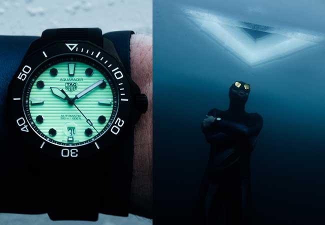 泰格豪雅TAG HEUER Aquaracer Professional 300 Night Diver泰格豪雅夜潛者自動潛水錶夜光